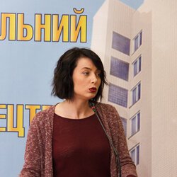 Світлана Валеріївна Долеско на конференції «Сучасні проблеми музейної та пам'яткоохоронної діяльності», 12 квітня 2017 р.
