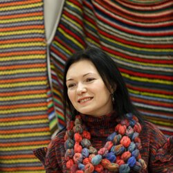 Тетяна Зосімова на закритті ІІ Всеукраїнської виставки в'язання «Тепла осінь», 27 жовтня 2017 р.