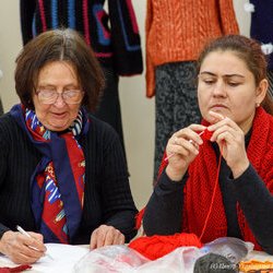 Фото з майстер-класу із в'язання осінніх листочків, Катерина Степанюк