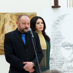 Дмитро Стус та Влада Литовченко на Міжнародному культурно-просвітницькому проекті «Нас єднає Шевченкове слово», 10.03.2017 р.